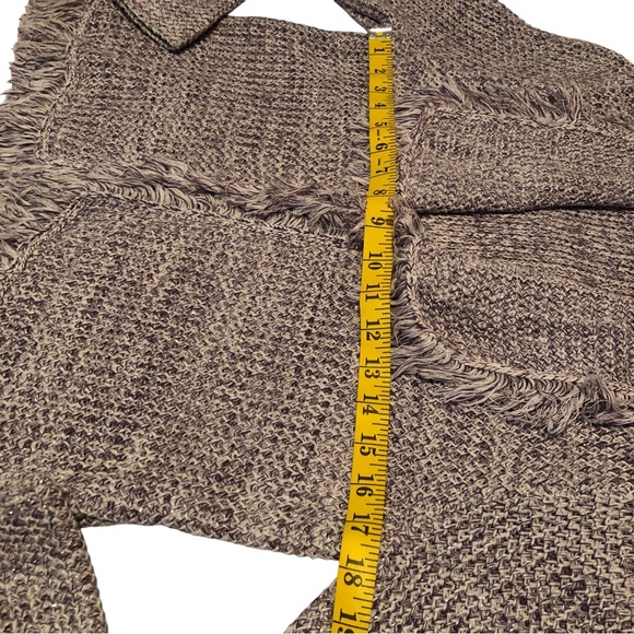 CHICO’S - Women’s Freida Fringed Open Cardigan Sweater Jacket Chico’s 1 - Size M - Picture 7 of 13